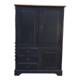 Fir cabinet with reentrant doors and drawers