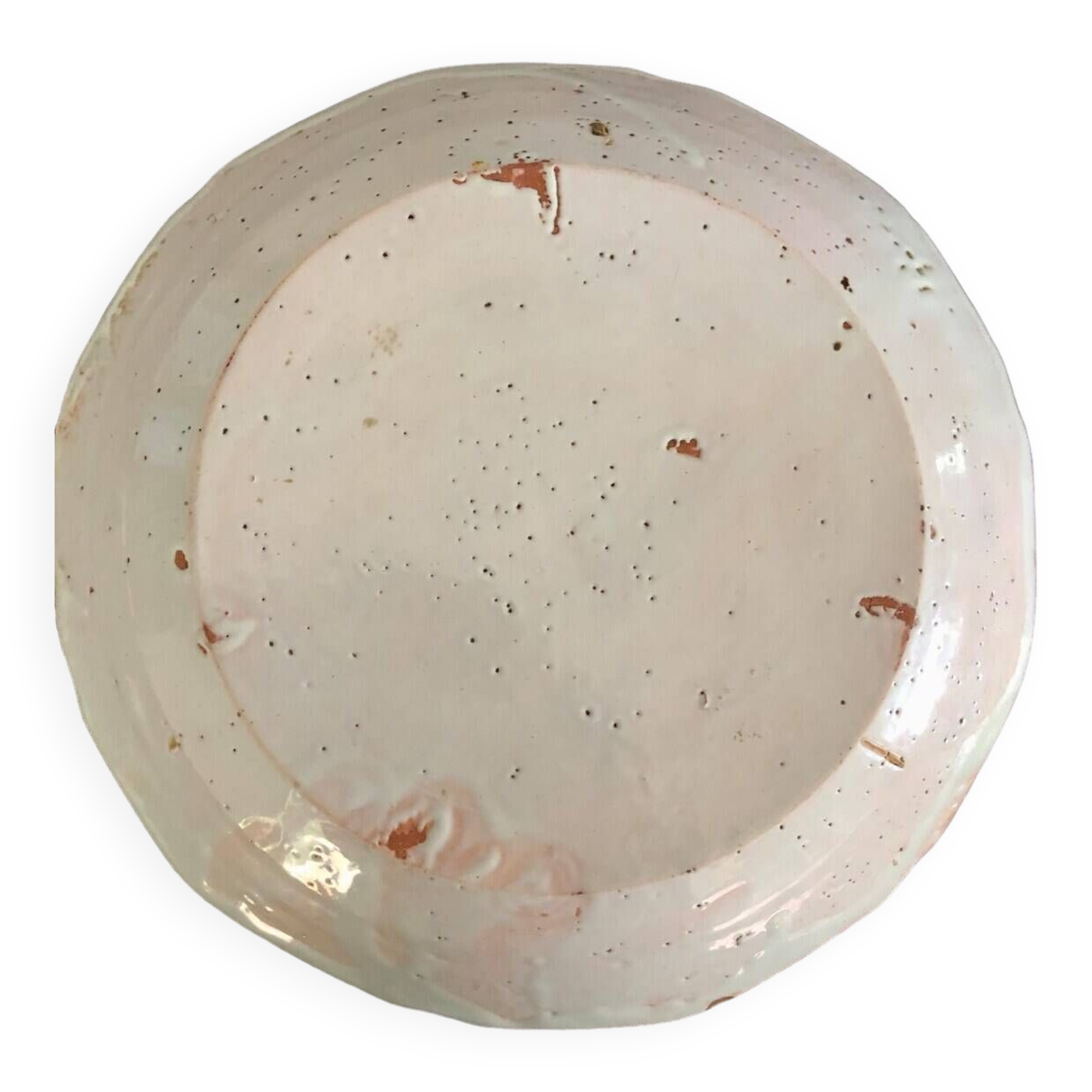 18th century plate in Nevers earthenware