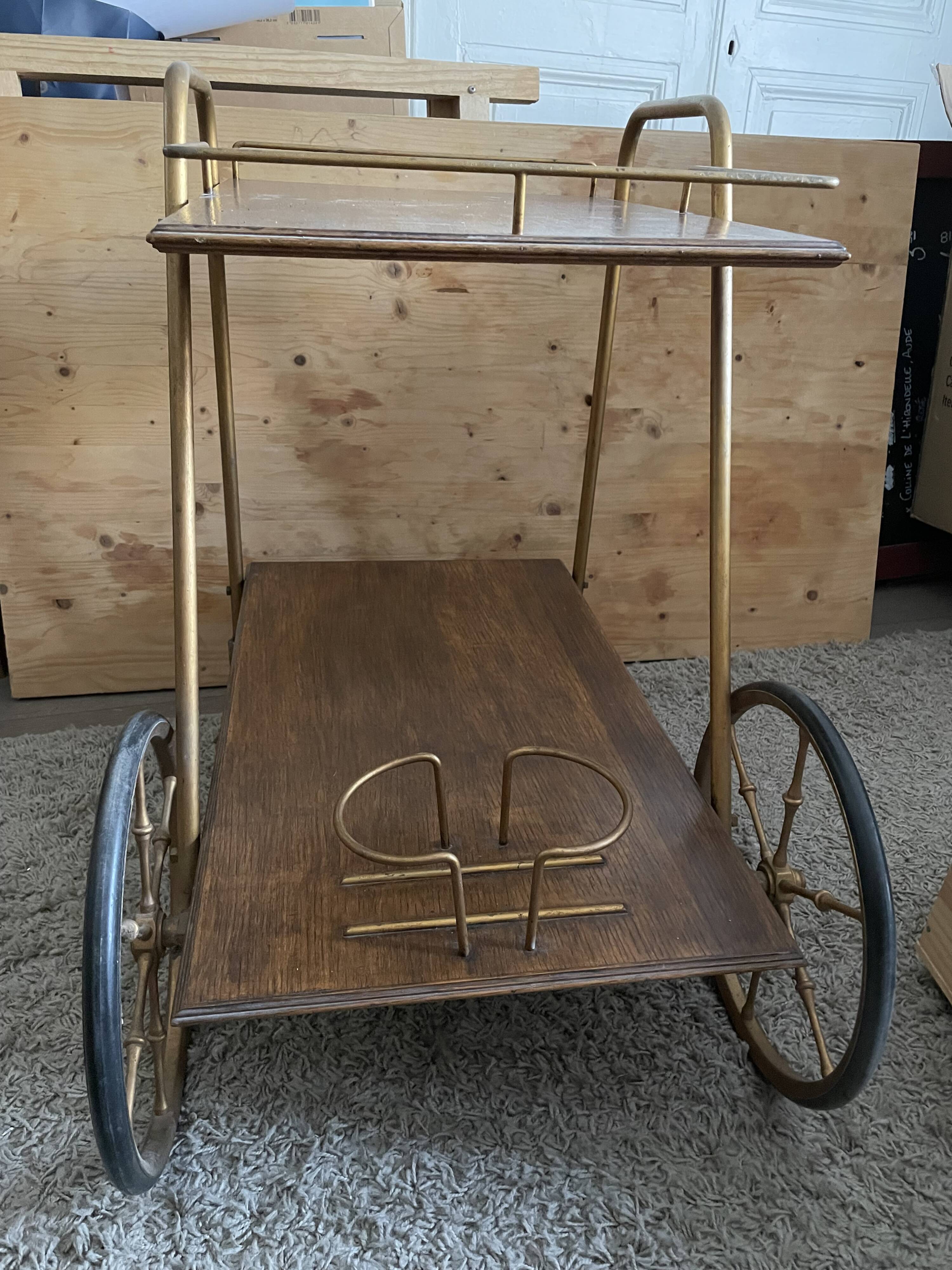 Bar trolley - vintage Art Deco cart
