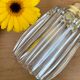 Baladeuse tulipe vintage en verre épais