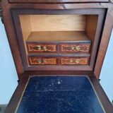 Antique secretary with marble top, late 19th century office furniture