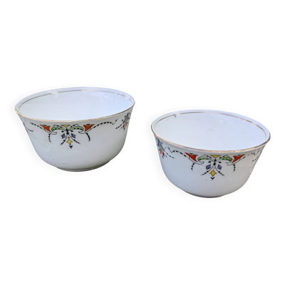 Paire de coupelles anglaises Art déco Gladstone