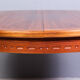 Round walnut dining table by Troeds, Sweden, 1960