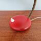 Articulated lamp in red lacquered metal, 1960s