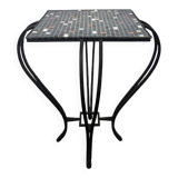 Vintage blue mosaic coffee table / plant table / side table