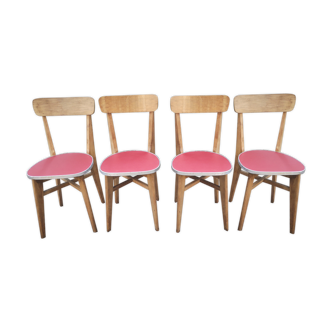 Série de 4 chaises bistrot