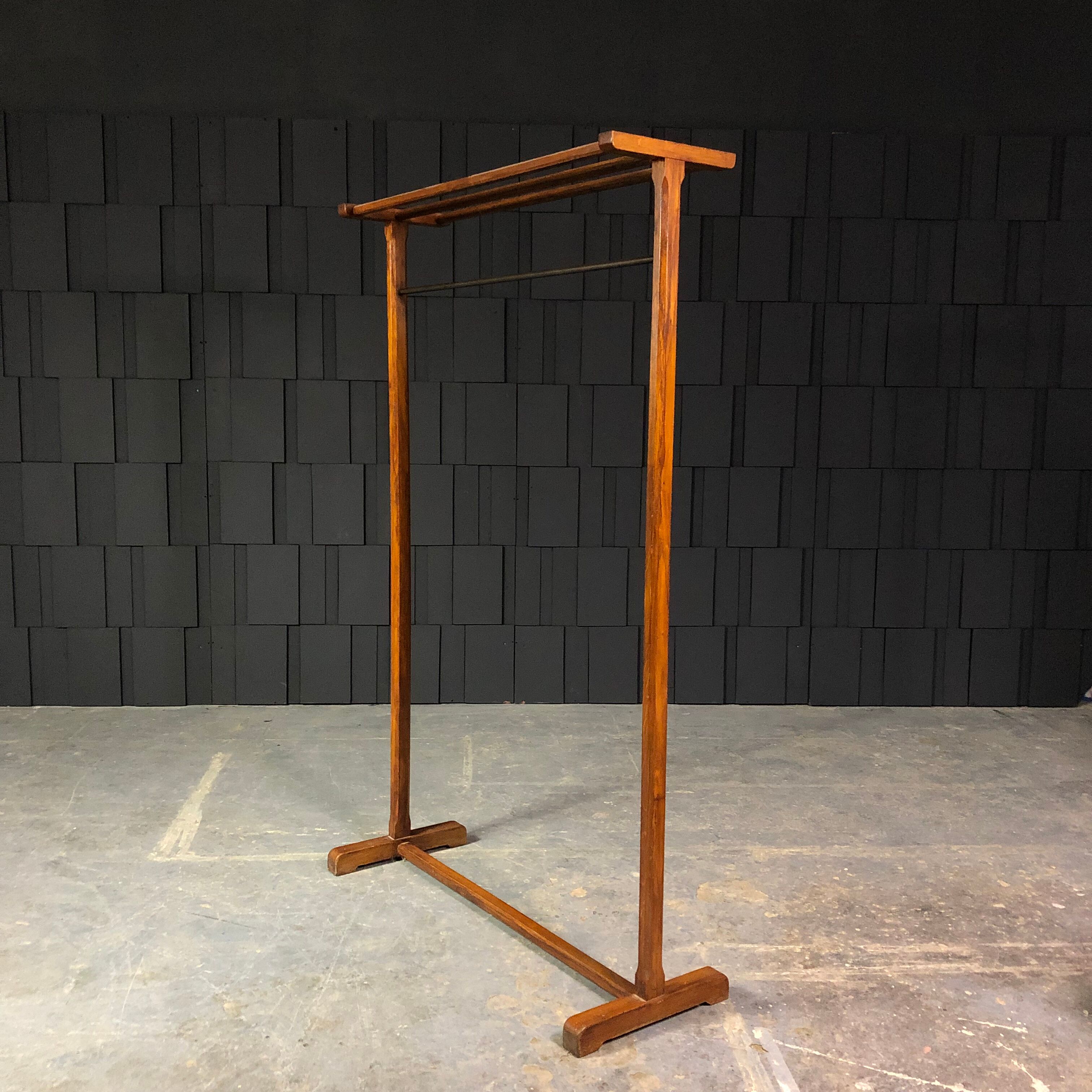 Old oak coat rack