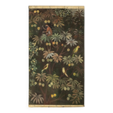 Painted canvas depicting animals on an exotic background. Contemporary.