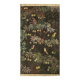 Painted canvas depicting animals on an exotic background. Contemporary.