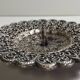 Antique Small Table Candlestick Holder Silver Plated Bronze Chiseled France