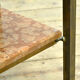 French marble and brass side table, circa 1920
