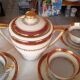 Vilatte Limoges Porcelain Coffee Service 13 Pieces, 11 People 1950