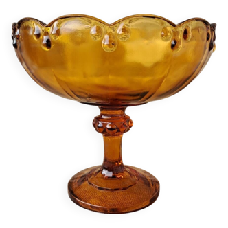 Amber glass cup