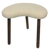 Painted beech tripod stool, contemporary