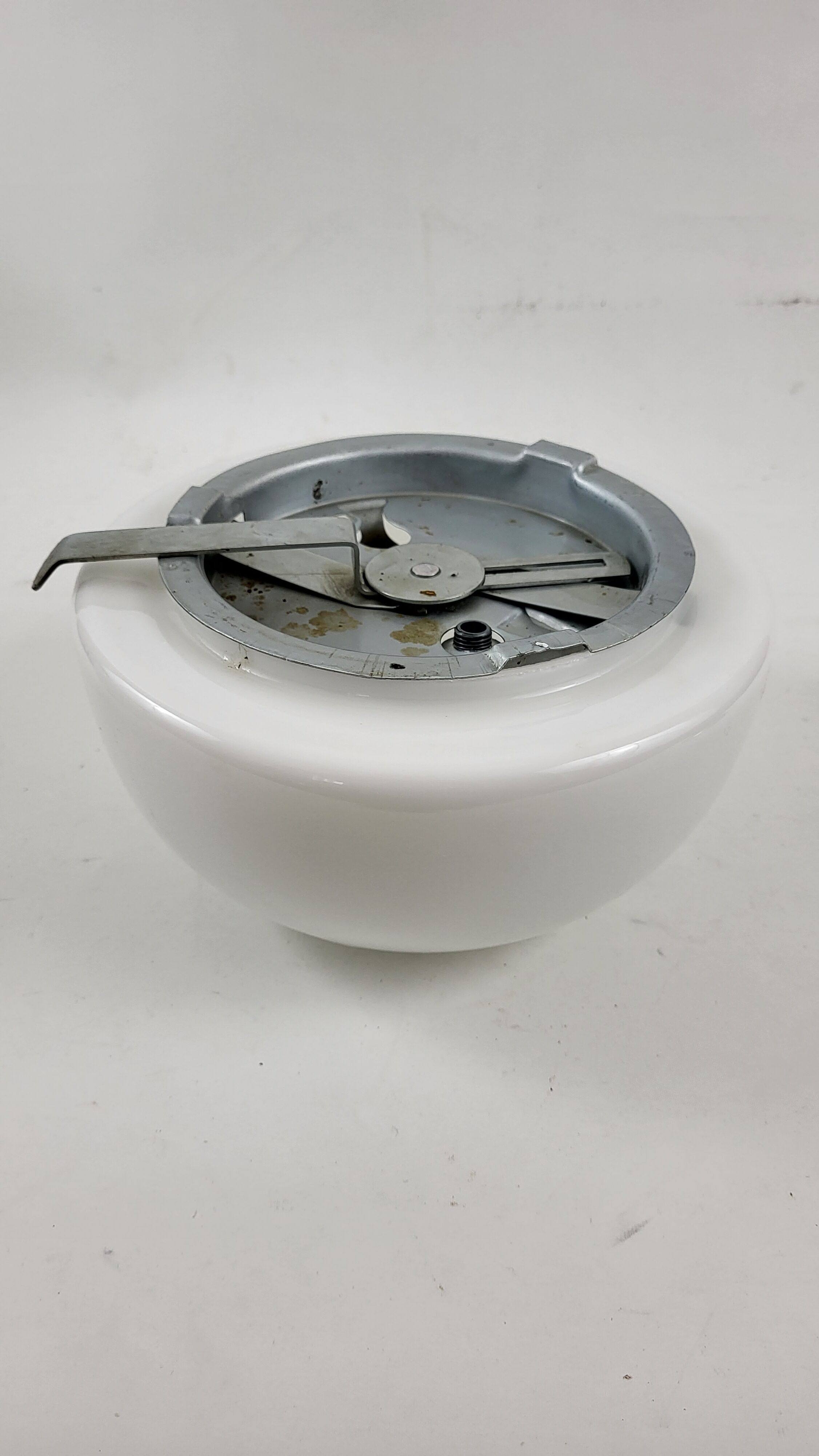 White opaline ceiling lamp