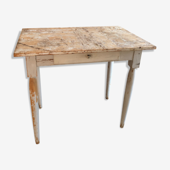 Old patinated farmhouse table