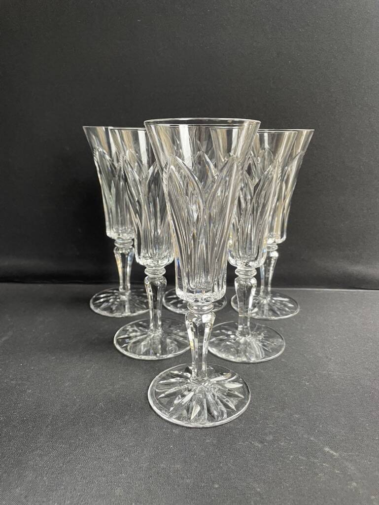 6 Saint Louis champagne flutes Camargue service