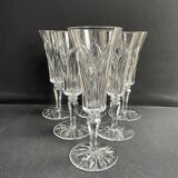 6 Flûtes à champagne Saint Louis service Camargue