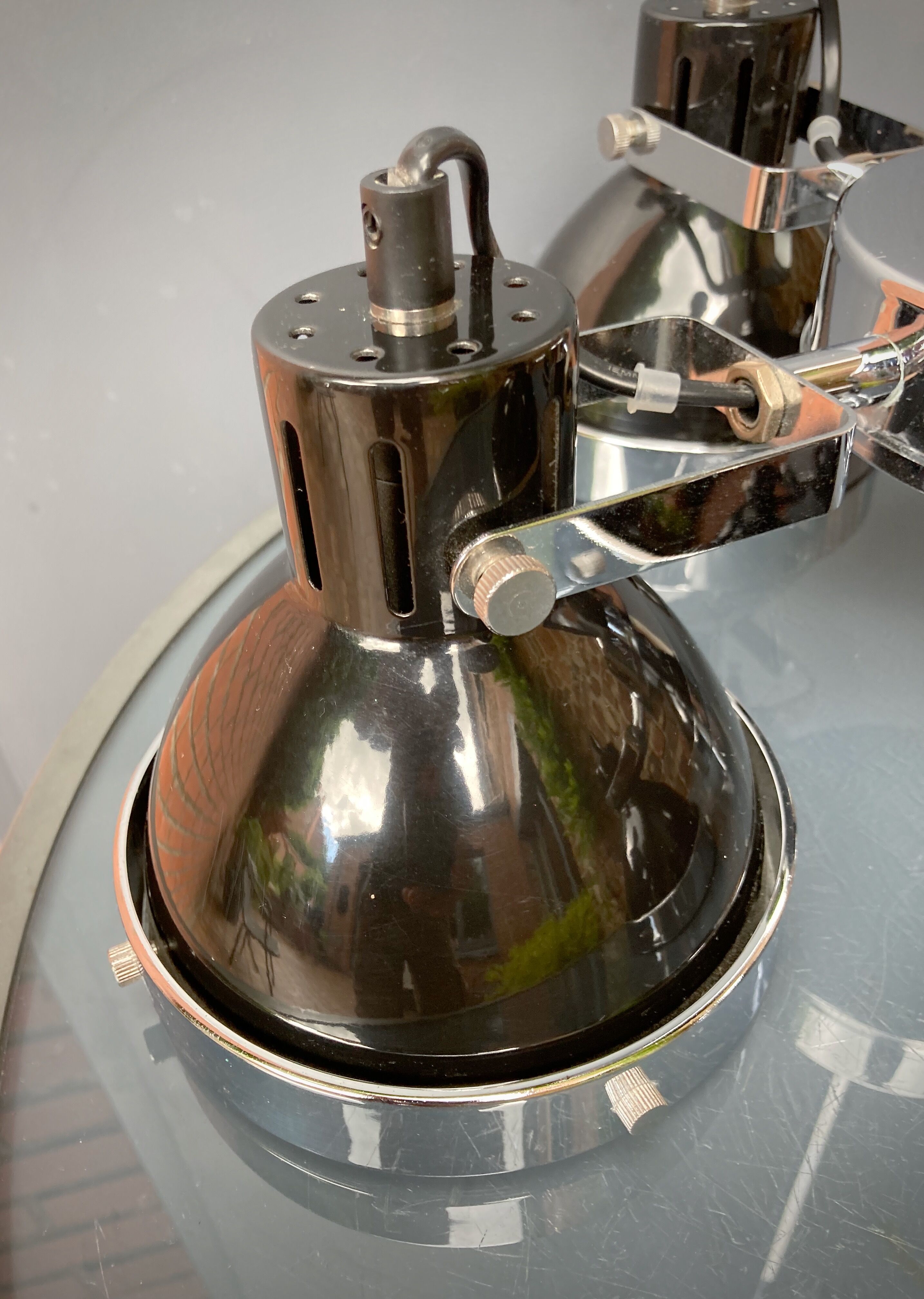 Suspension with 4 lamps of adjustable light indus