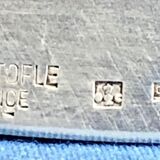 Round semi-hollow plate silver-plated Gallia Christofle Malmaison Empire