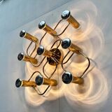 Vintage German wall lamp Hollywood Regency by Gaetano Sciolari for Leola, 1970s.