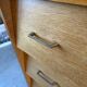 Vintage oak chest of drawers from the 1960s.