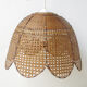 Hanging lamp in rattan and cannage