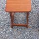 Set of 3 nesting tables in Scandinavian style made of teak from the 1970s.
