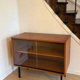 Low teak display cabinet