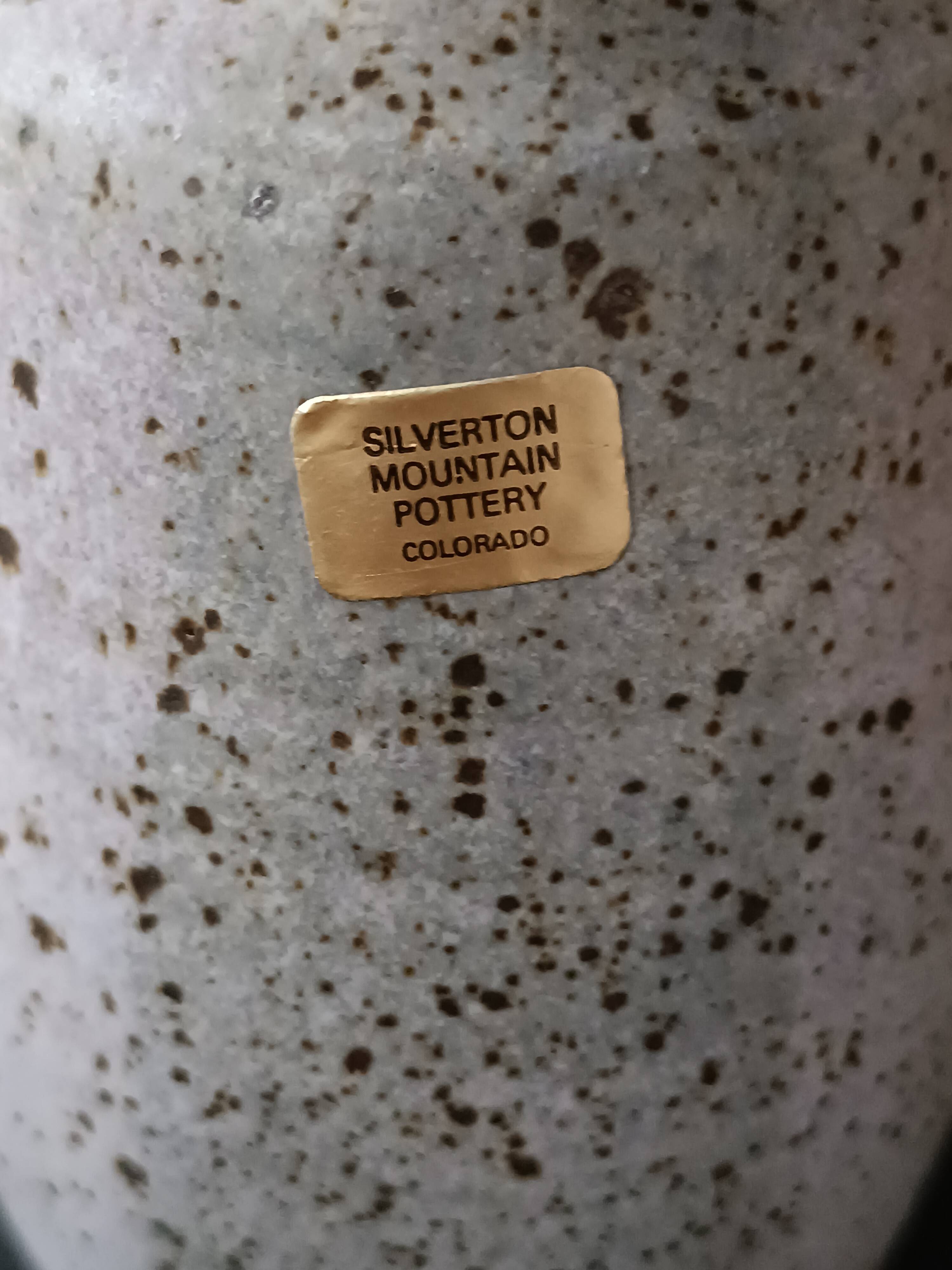 Vintage Franz Kriwanek Silverton mountain pottery stoneware vase