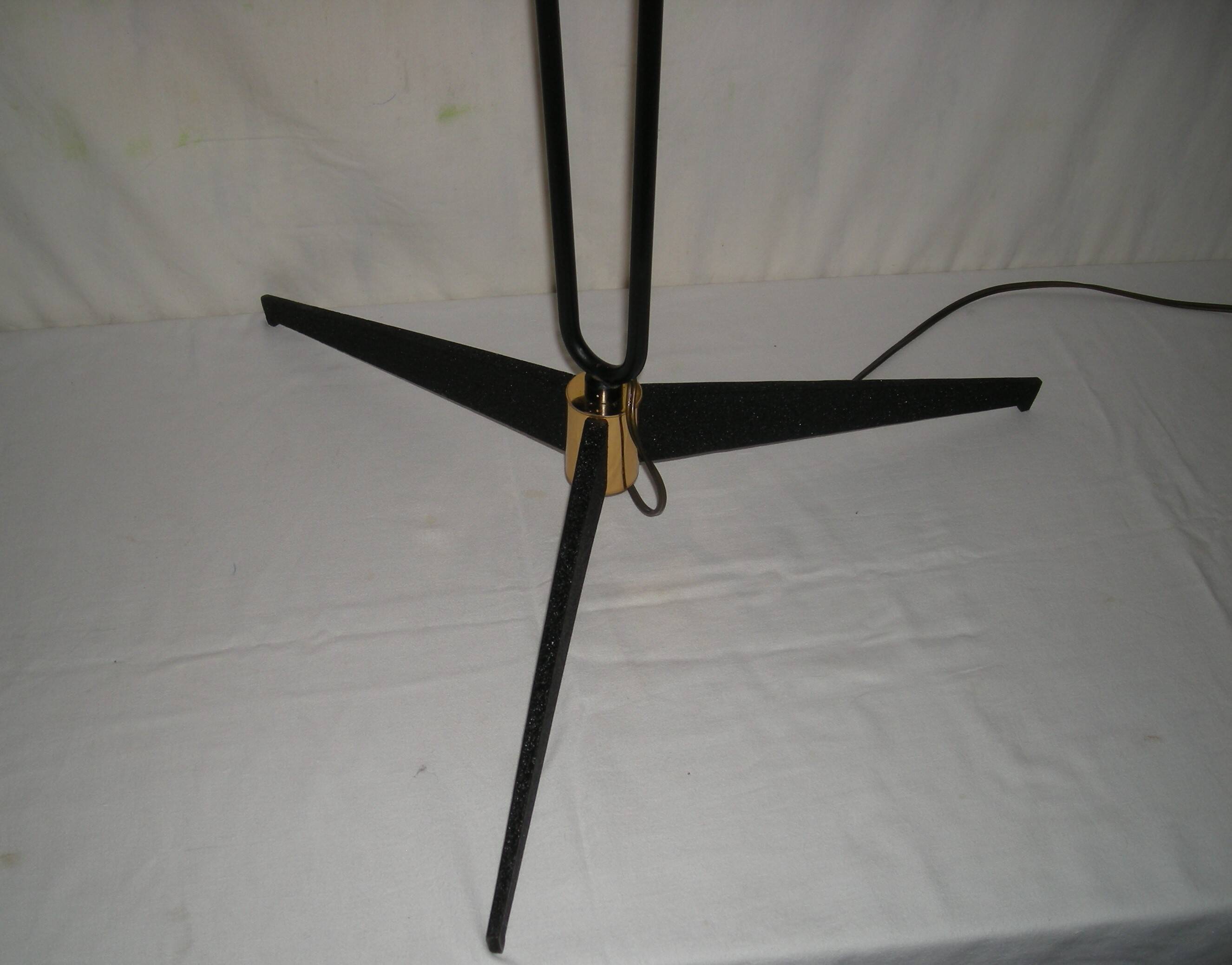 Lampadaire tripode Arlus, années 50