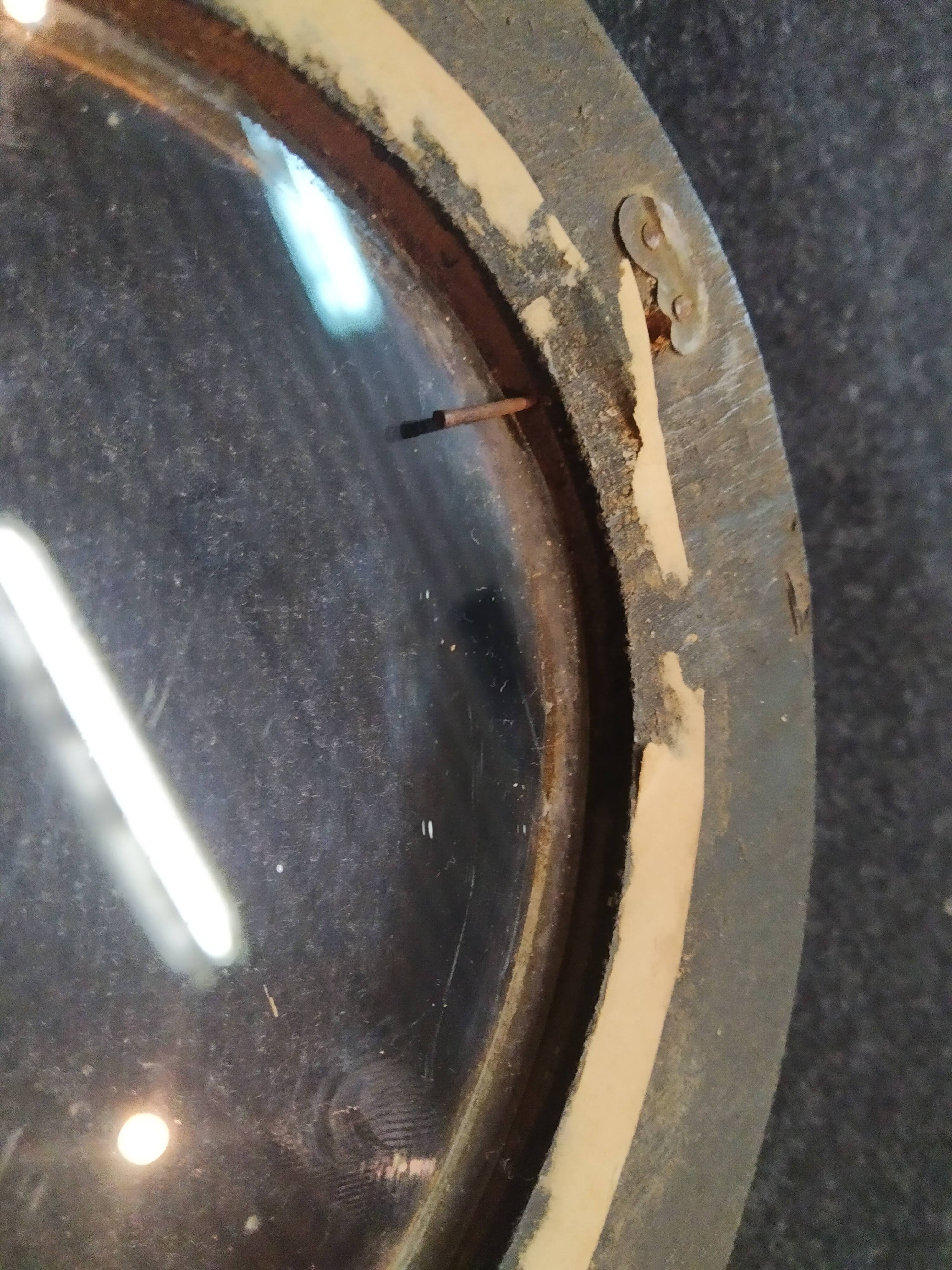 Napoleon frame III décor painted leafy flowers 23 cm x 17 cm