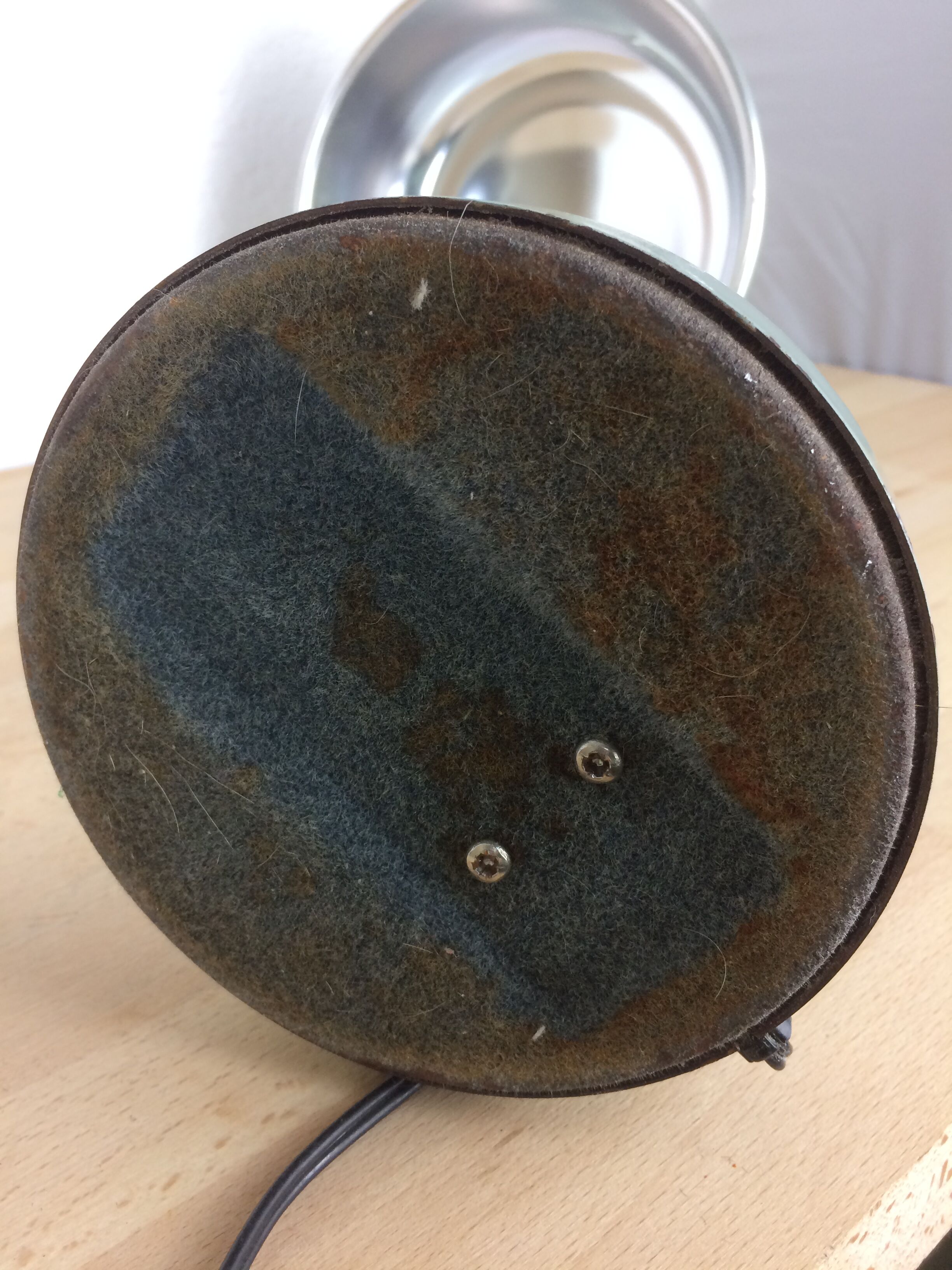 50s industrial style desk lamp, metal