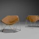 Anciens fauteuils Penta en toile ocre par Jean-Paul Barray et Kim Moltzer pour Bofinger
