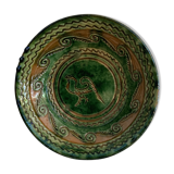 Tito Ubeda Spanish green ceramic fruit cup