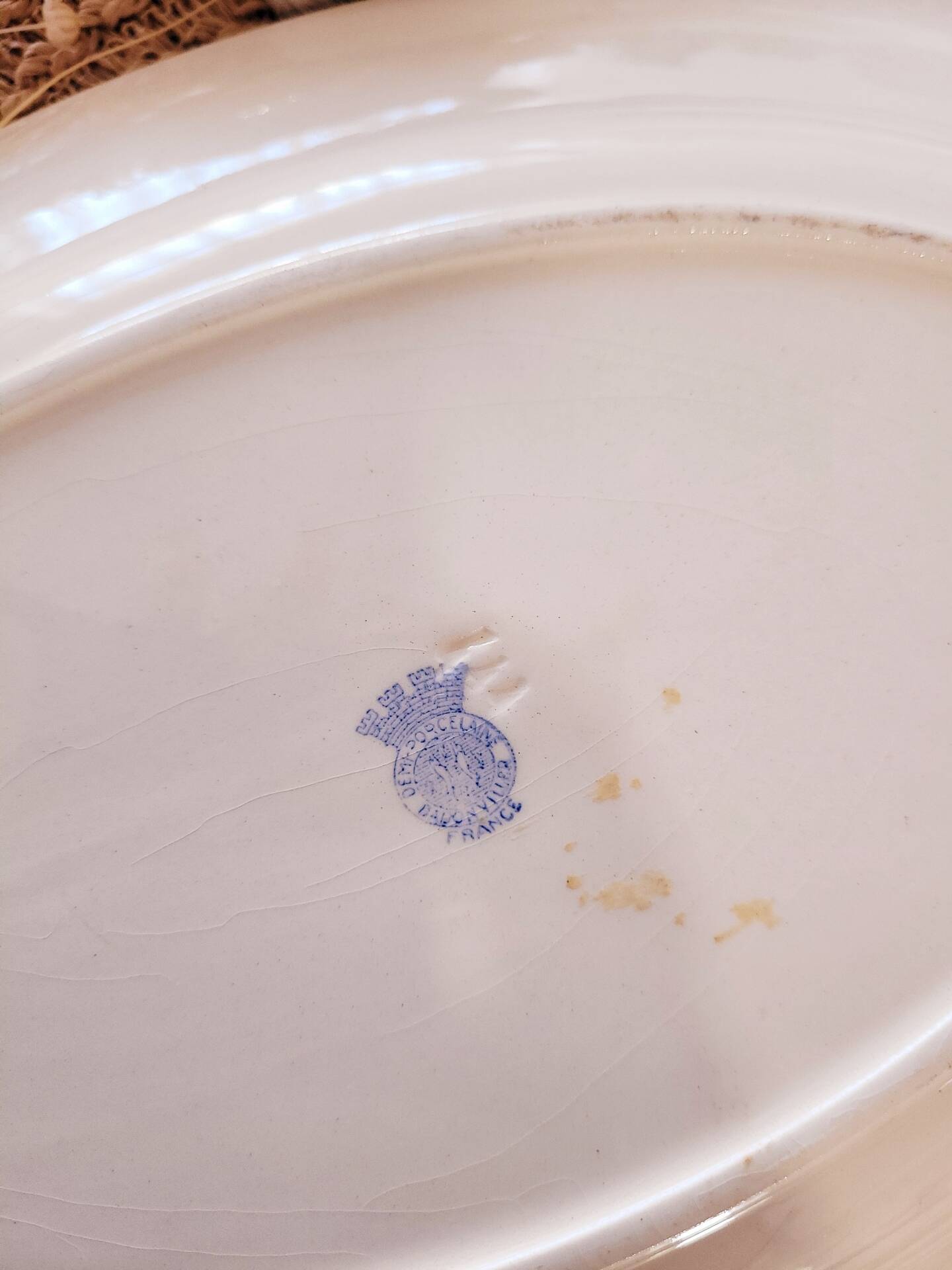 oval plate Badonviller