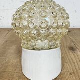 Applique murale vintage en porcelaine blanche, années 1970