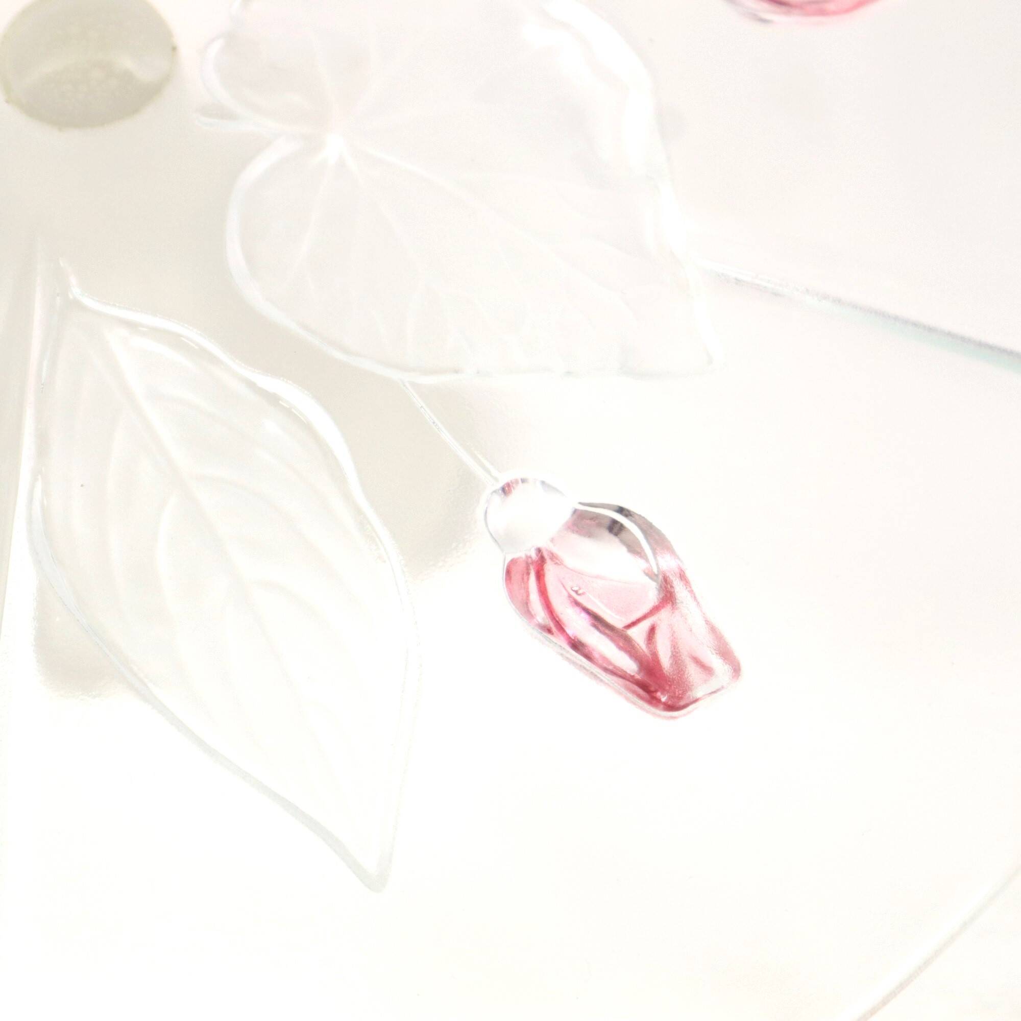 Vintage Glass Cake Stand Cake Plateau Flowers Mikasa Calypso