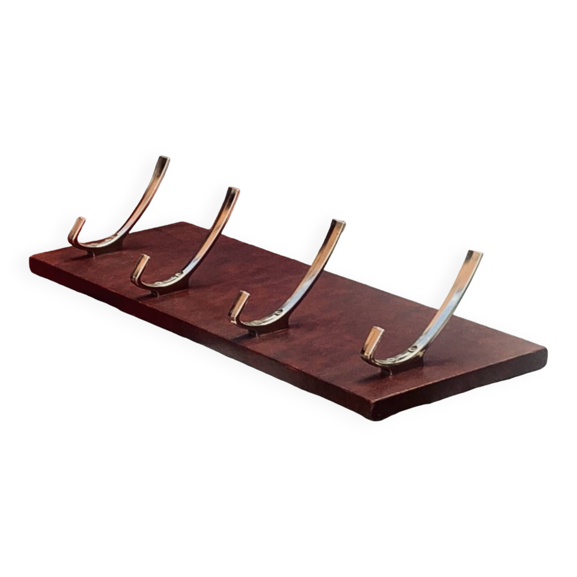 Vintage wall coat rack - 4 hooks