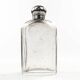 Art Deco hip flask, crystal, France, 1930s