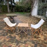 Ensemble 2 fauteuils pliants et une table pique-nique pliante