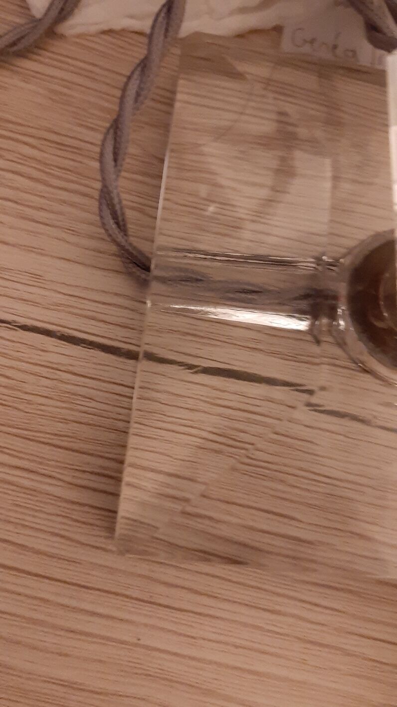 Vintage glass table lamp