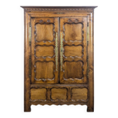 Armoire bretonne en merisier fin XIXème