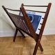 Folding teak magazine holder by Cees Braakman