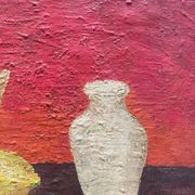 Still life painting with lemon from the 50s