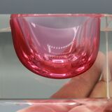 Vintage ashtray sommerso murano glass flavio poli seguso italy 1970