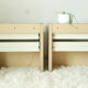 Pair of vintage vintage wood retro bedsides