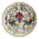 Decorative wall plate in hand-painted earthenware