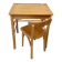 Pupitre/Bureau enfant et sa chaise - Baumann - Années 50/60