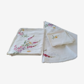 Nappes anciennes & ses serviettes